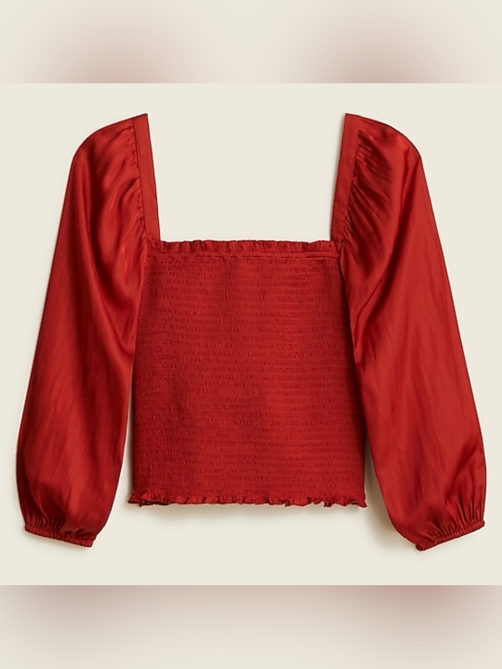 NWT J.Crew Smocked Top